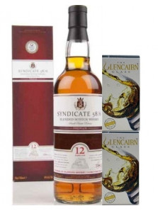 SYNDICATE 12 YO 70 CL | pahare cristal 2 X 175 ml | Cadou Whisky & Pahare